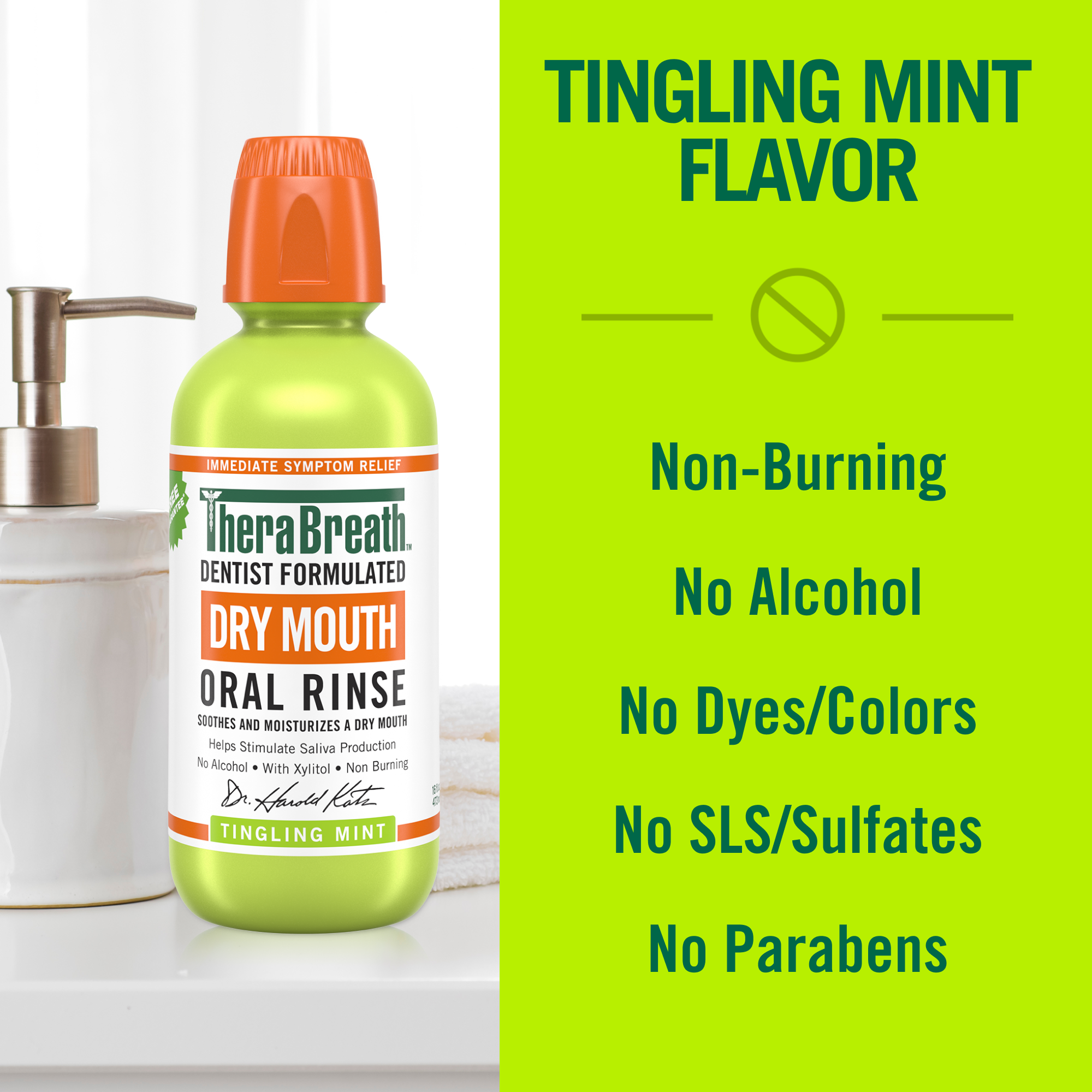 Alternative view of Dry Mouth Oral Rinse - Tingling Mint