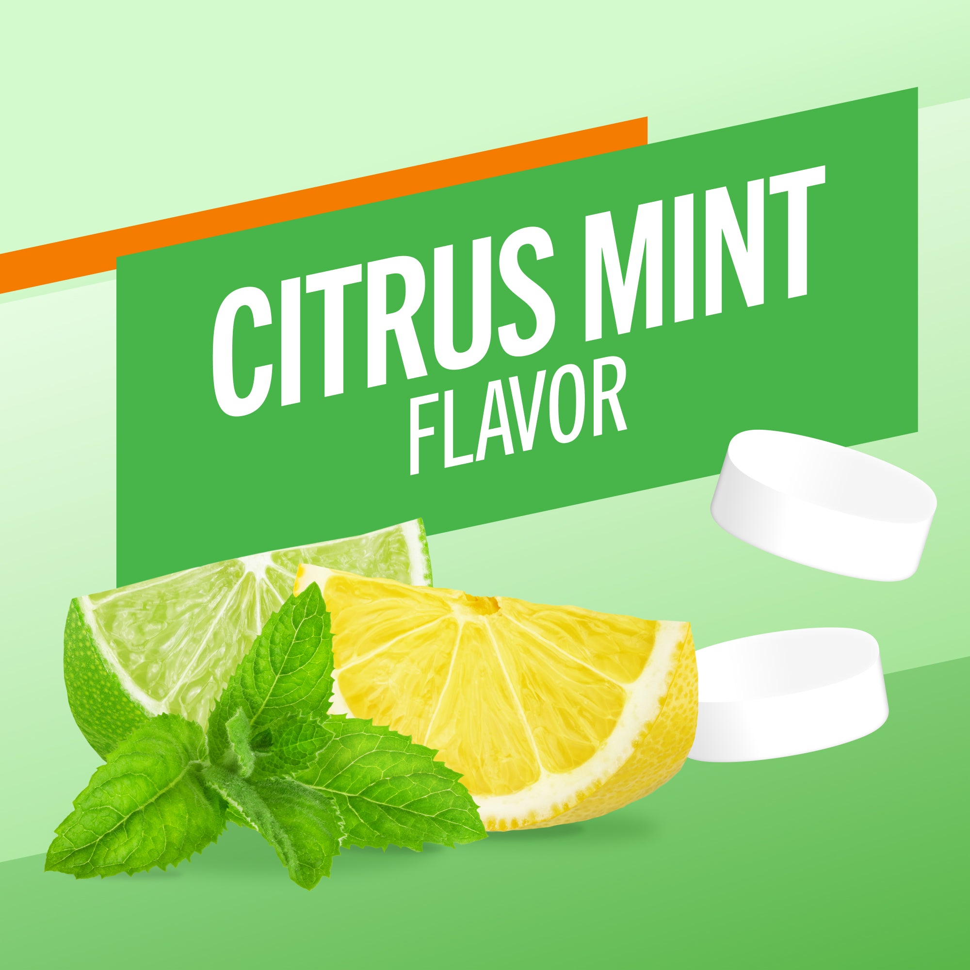 Fresh Breath Chewing Gum, Citrus Mint Flavor - Image 5